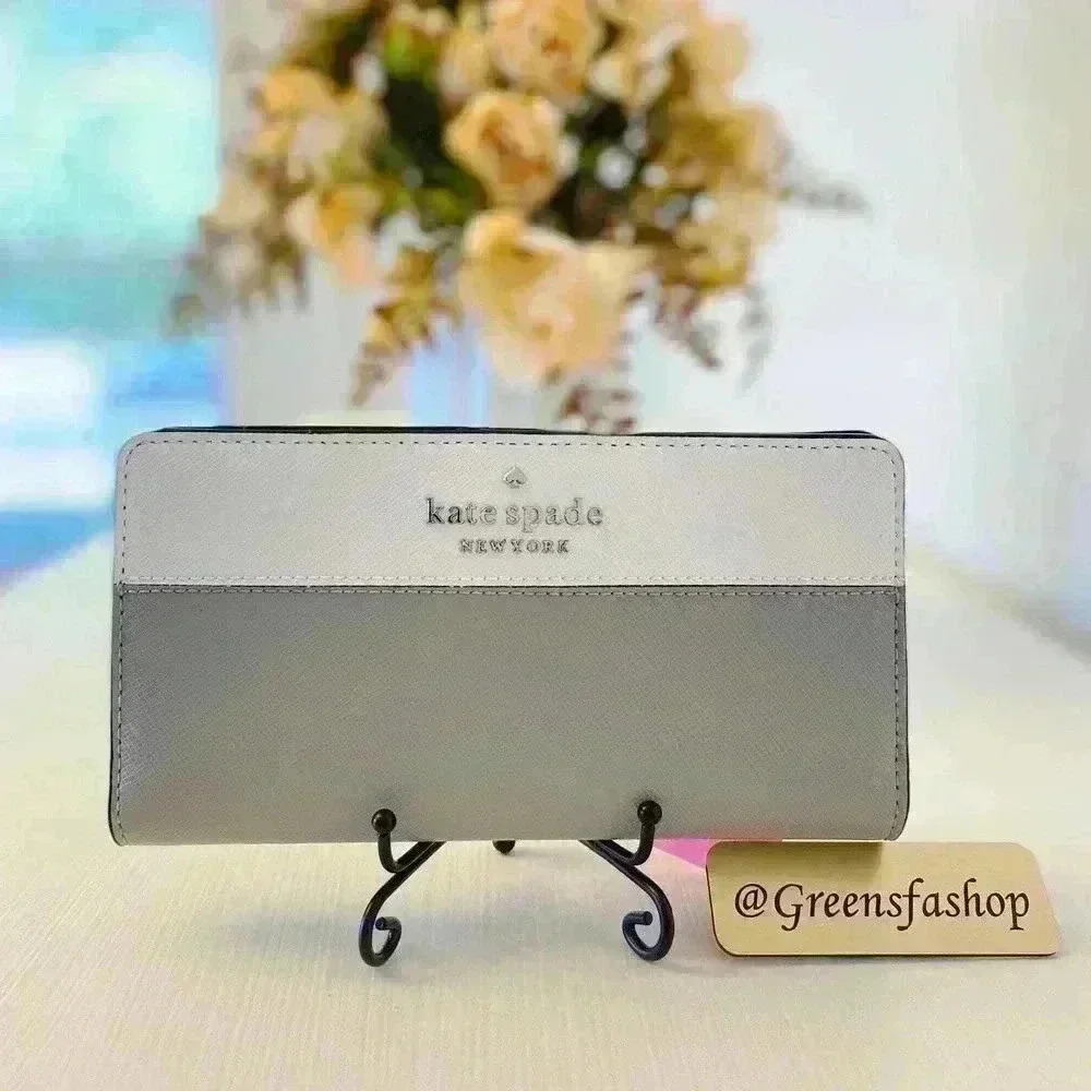 New Kate Spade large slim bifold wallet